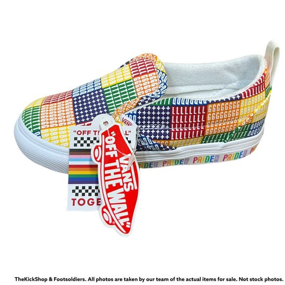 Vans Other - VANS Slip-On V "PRIDE" (Multi-Color / White) Toddler Shoes